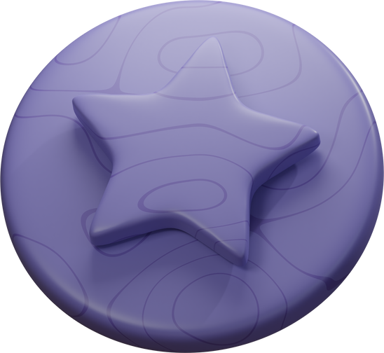 3d rendering favorite icon isolated